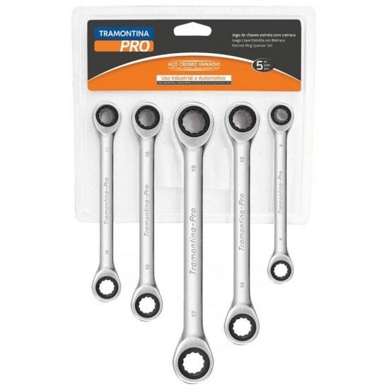 JOGO DE CHAVES ESTRELA COM CATRACA 5 PECAS TRAMONTINA