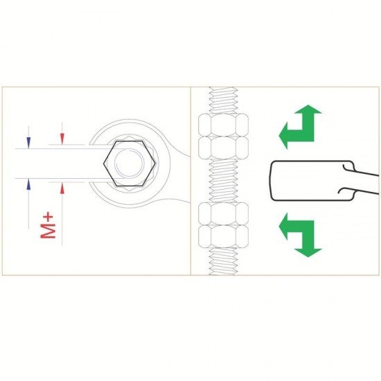CHAVE POLIGONAL ABERTA 7/16X1/2 TRAMONTINA