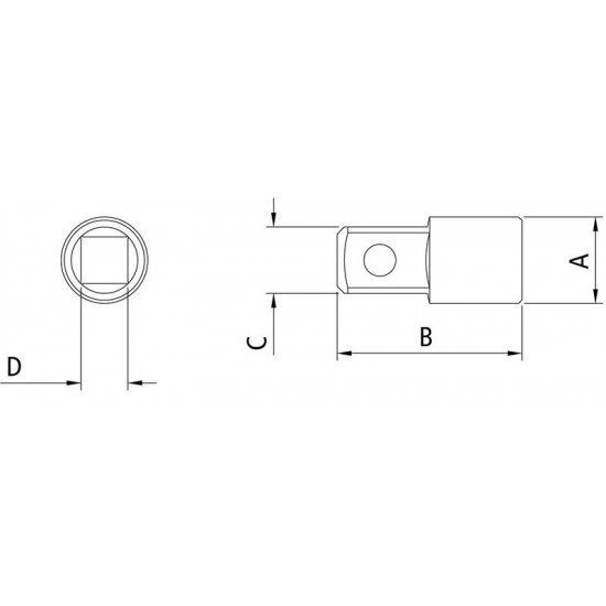ADAPTADOR 1/4 PARA 3/8 TRAMONTINA