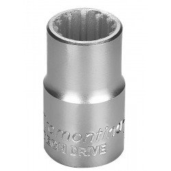 SOQUETE TECHDRIVE EM ACO CROMO VANADIO 13 MM - ENCAIXE 1 2 TRAMONTINA