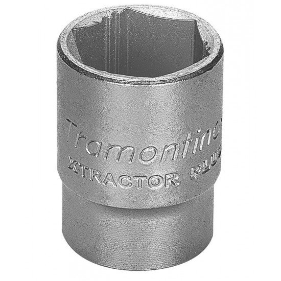 SOQUETE XTRACTOR PLUS EM ACO CROMO VANADIO 22 MM - ENCAIXE 1 2 TRAMONTINA