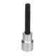 SOQUETE LONGO EM ACO CROMO VANADIO PONTA MULTIDENTADA 10 MM - ENCAIXE 1 2 TRAMONTINA