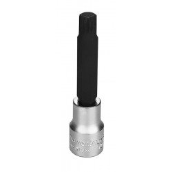 SOQUETE LONGO EM ACO CROMO VANADIO PONTA MULTIDENTADA 12 MM - ENCAIXE 1 2 TRAMONTINA