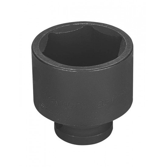 SOQUETE DE IMPACTO SEXTAVADO EM ACO CROMO MOLIBDENIO 36 MM - ENCAIXE 1 2 TRAMONTINA