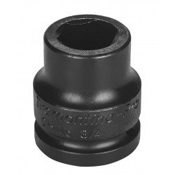 SOQUETE DE IMPACTO SEXTAVADO EM ACO CROMO MOLIBDENIO 21 MM - ENCAIXE 3 4 TRAMONTINA