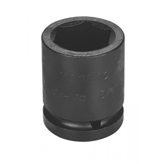 SOQUETE DE IMPACTO SEXTAVADO EM ACO CROMO MOLIBDENIO 28 MM - ENCAIXE 3 4 TRAMONTINA