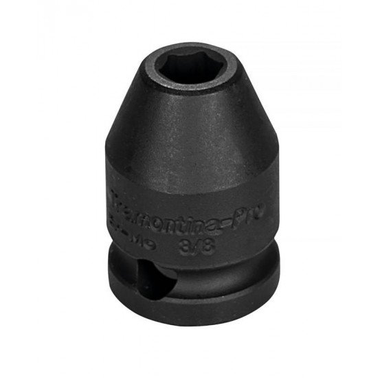 SOQUETE DE IMPACTO SEXTAVADO EM ACO CROMO MOLIBDENIO 6 MM - ENCAIXE 3 8 TRAMONTINA