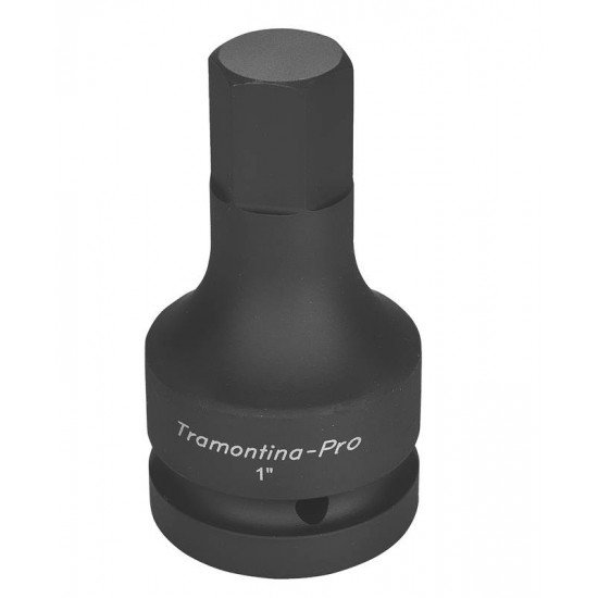 SOQUETE DE IMPACTO PONTA HEXAGONAL EM ACO CROMO MOLIBDENIO 24 MM - ENCAIXE 1 TRAMONTINA