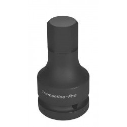 SOQUETE DE IMPACTO PONTA HEXAGONAL EM ACO CROMO MOLIBDENIO 28 MM - ENCAIXE 1 TRAMONTINA
