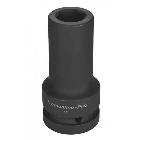 SOQUETE DE IMPACTO SEXTAVADO LONGO EM ACO CROMO MOLIBDENIO 23 MM - ENCAIXE 1 TRAMONTINA