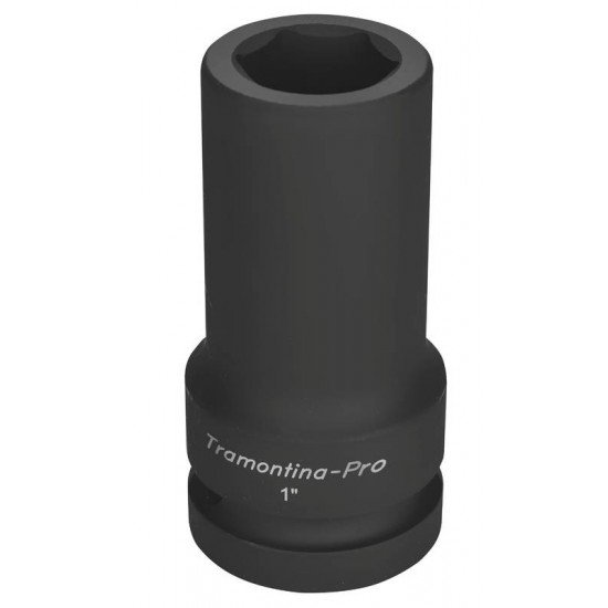 SOQUETE DE IMPACTO SEXTAVADO LONGO EM ACO CROMO MOLIBDENIO 27 MM - ENCAIXE 1 TRAMONTINA