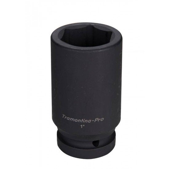 SOQUETE DE IMPACTO SEXTAVADO LONGO EM ACO CROMO MOLIBDENIO 41 MM - ENCAIXE 1 TRAMONTINA