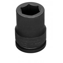SOQUETE DE IMPACTO SEXTAVADO LONGO EM ACO CROMO MOLIBDENIO 41 MM - ENCAIXE 1 1 2 TRAMONTINA