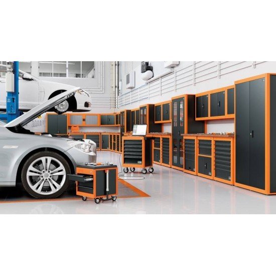 CARRO PARA FERRAMENTAS 3 GAVETAS E 1 PORTA 90 PECAS TRAMONTINA