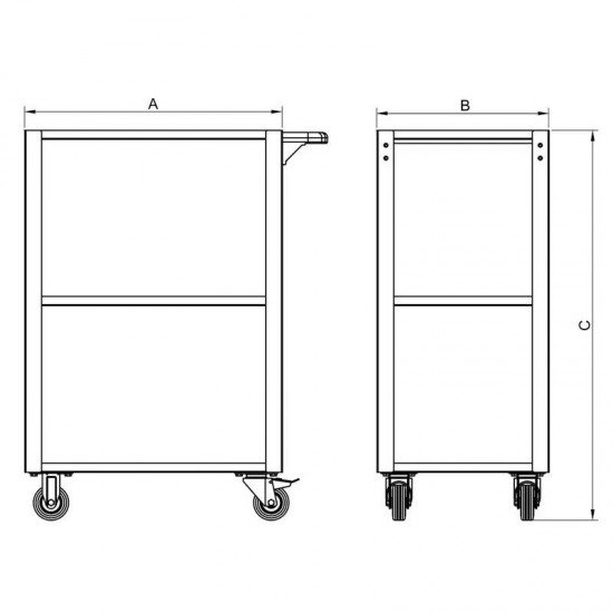 CARRO PARA FERRAMENTAS ABERTO TRAMONTINA