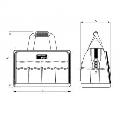BOLSA PORTA FERRAMENTAS 22 PRO TRAMONTINA