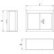 PAINEL PARA FERRAMENTAS SUPERIOR PEQUENO - 2 PORTAS TRAMONTINA