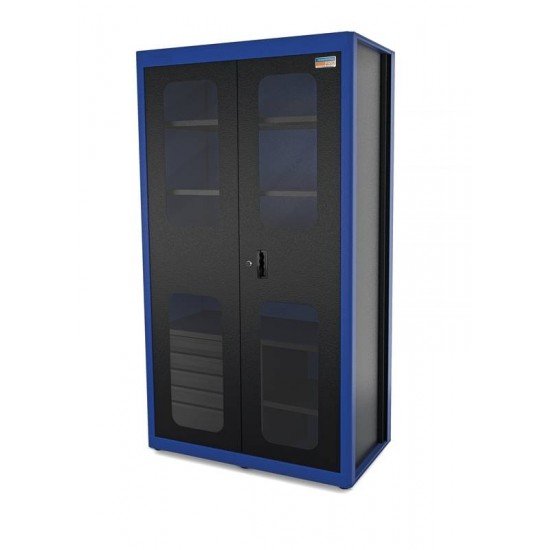 ARMARIO VERTICAL PARA FERRAMENTAS 2 PORTAS COM VISORES E 5 GAVETAS TRAMONTINA