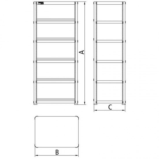 ESTANTE METALICA - 6 PRATELEIRAS TRAMONTINA