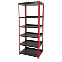 ESTANTE METALICA - 6 PRATELEIRAS VERMELHA TRAMONTINA