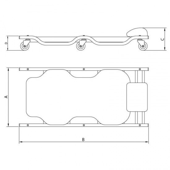ESTEIRA METALICA COM ENCOSTO TRAMONTINA