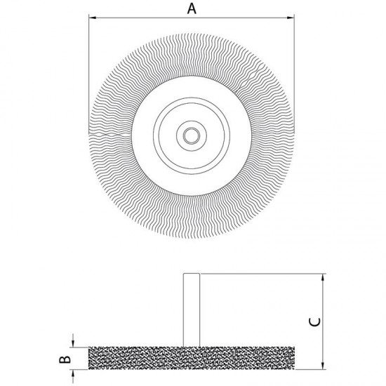 ESCOVA CIRCULAR ARAME OND. 2X1/4 TRAMONTINA
