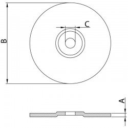 DISCO DESBASTE PARA ACO INOX 9 TRAMONTINA