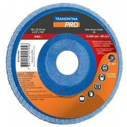 DISCO FLAP PARA ACABAMENTO 4 1 2 GRAO 40 TRAMONTINA
