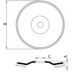 DISCO FLAP 7 - GRAO 60 TRAMONTINA
