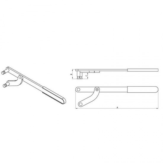 FERRAMENTA AUTO AJUSTAVEL PARA TRAVAR POLIAS DO COMANDO DE VALVULAS TRAMONTINA