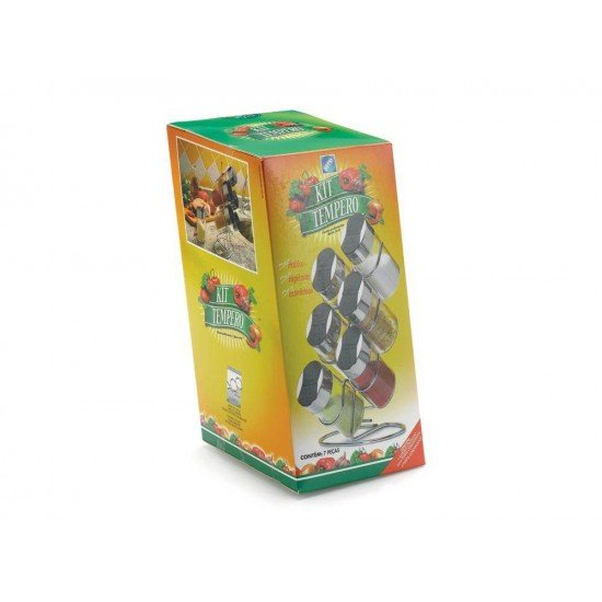 CONJUNTO COM 6 PORTA CONDIMENTOS DE BANCADA ARTHI