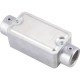 CONDULETE EM ALUMINIO TIPO C DE 1 2 TAMPA ESTAMPADA ROSCA BSP SEM PINTURA TRAMONTINA