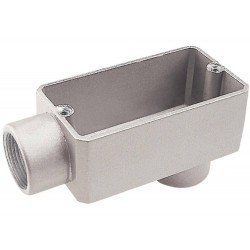 CONDULETE EM ALUMINIO TIPO LB DE 2 COM TAMPA SEM ROSCA SEM PINTURA TRAMONTINA