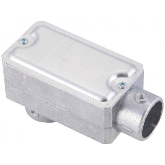 CONDULETE EM ALUMINIO TIPO LB DE 1 COM TAMPA ESTAMPADA SEM ROSCA SEM PINTURA TRAMONTINA
