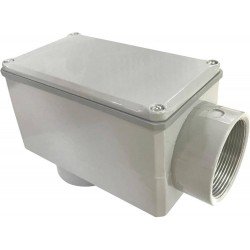 CONDULETE EM ALUMINIO TIPO LB DE 3 COM TAMPA COM ROSCA NPT COM PINTURA EPOXI TRAMONTINA