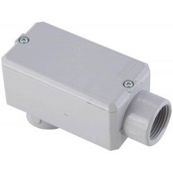 CONDULETE EM ALUMINIO TIPO LB 1.1 2 COM ROSCA BSP COM TAMPA E COM PINTURA EPOXI TRAMONTINA
