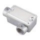 CONDULETE EM ALUMINIO TIPO LL DE 1 2 TAMPA ESTAMPADA ROSCA BSP SEM PINTURA TRAMONTINA