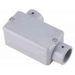 CONDULETE EM ALUMINIO TIPO LR DE 1 COM TAMPA COM ROSCA NPT COM PINTURA EPOXI TRAMONTINA