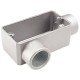 CONDULETE EM ALUMINIO TIPO LR DE 2 COM TAMPA COM ROSCA BSP SEM PINTURA TRAMONTINA