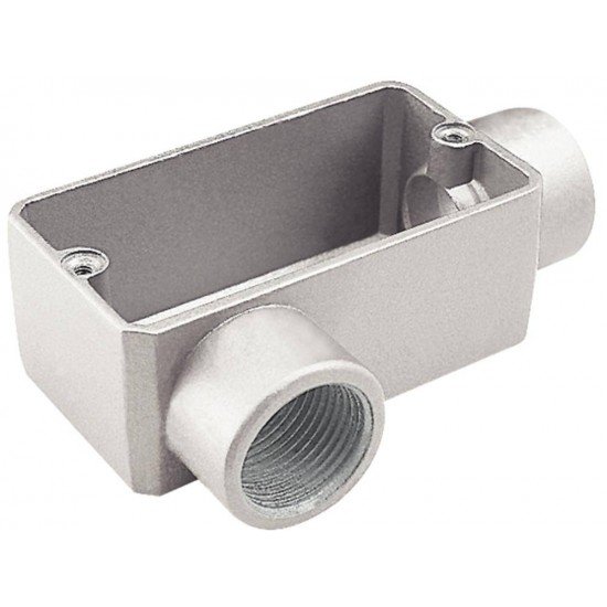 CONDULETE EM ALUMINIO TIPO LR DE 2 COM TAMPA COM ROSCA BSP SEM PINTURA TRAMONTINA