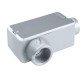CONDULETE EM ALUMINIO TIPO LR DE 4 COM TAMPA SEM ROSCA COM PINTURA EPOXI TRAMONTINA