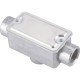 CONDULETE EM ALUMINIO TIPO TB DE 3 4 TAMPA ESTAMPADA ROSCA BSP SEM PINTURA TRAMONTINA