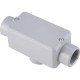 CONDULETE EM ALUMINIO TIPO TB 2 COM ROSCA BSP COM TAMPA E COM PINTURA EPOXI TRAMONTINA
