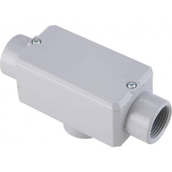 CONDULETE EM ALUMINIO TIPO TB 2 COM ROSCA BSP COM TAMPA E COM PINTURA EPOXI TRAMONTINA