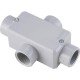 CONDULETE EM ALUMINIO TIPO X DE 2.1 2 COM TAMPA COM ROSCA NPT COM PINTURA EPOXI TRAMONTINA