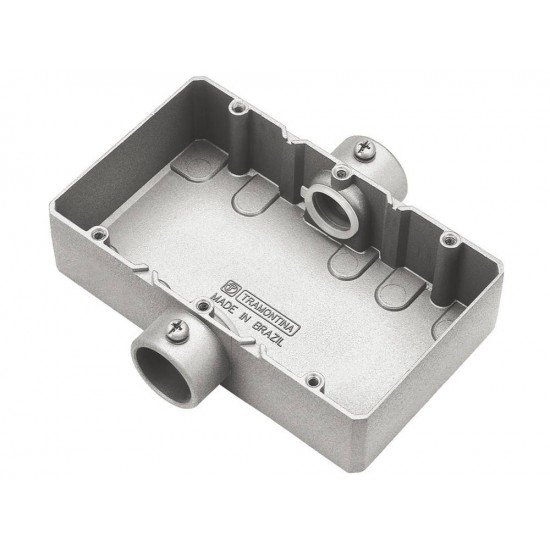 KIT 6 UNI CONDULETE TRIPLO EM ALUMINIO TIPO CT DE 3 4 SEM ROSCA COM PINTURA EPOXI TRAMONTINA