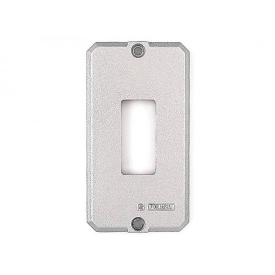 TAMPA 1 POSTO VERTICAL EM ALUMINIO PARA CONDULETE 1 2 E 3 4 SEM PINTURA TRAMONTINA