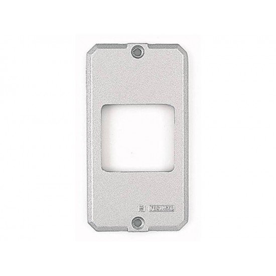 KIT 6 UNI TAMPA 2 POSTOS JUNTOS EM ALUMINIO PARA CONDULETE 1 2 E 3 4 SEM PINTURA TRAMONTINA