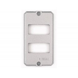 KIT 6 UNI TAMPA 2 POSTOS AFASTADOS EM ALUMINIO PARA CONDULETE 1 2 E 3 4 COM PINTURA EPOXI TRAMONTINA