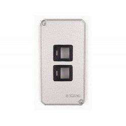 KIT 6 UNI TAMPA 2 POSTOS CENTRAL 20X17 RJ 45 EM ALUMINIO PARA CONDULETE 1 PINTURA EPOXI TRAMONTINA